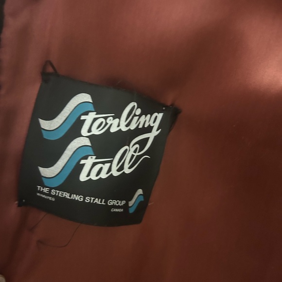 STERLING STALL CANADA Vintage MOB WIFE  Chocolate Double Breasted Faux Fur S 12 - Picture 8 of 12